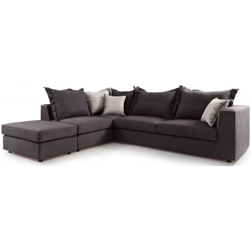 Γωνιακός καναπές Broadway-Gkri Skouro-Αριστερή