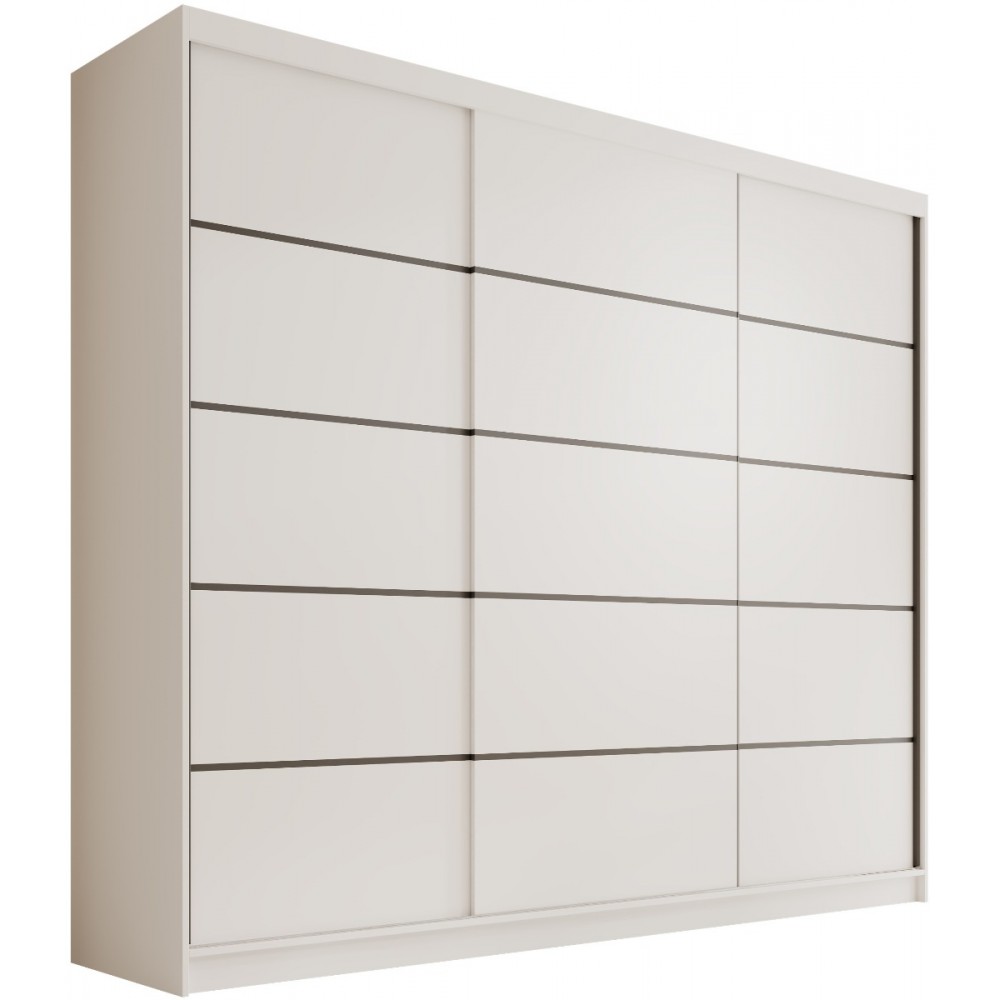 Ντουλάπα Velvora 250 συρόμενη-Leuko 250x58x215