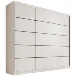 Ντουλάπα Velvora 250 συρόμενη-Leuko 250x58x215