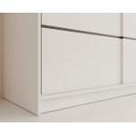Ντουλάπα Velvora 250 συρόμενη-Leuko 250x58x215