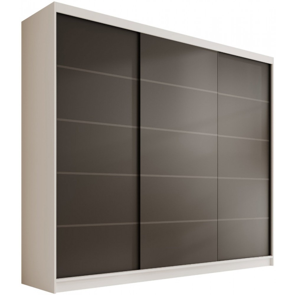 Ντουλάπα Velvora 250 συρόμενη-Leuko-Mauro 250x58x215