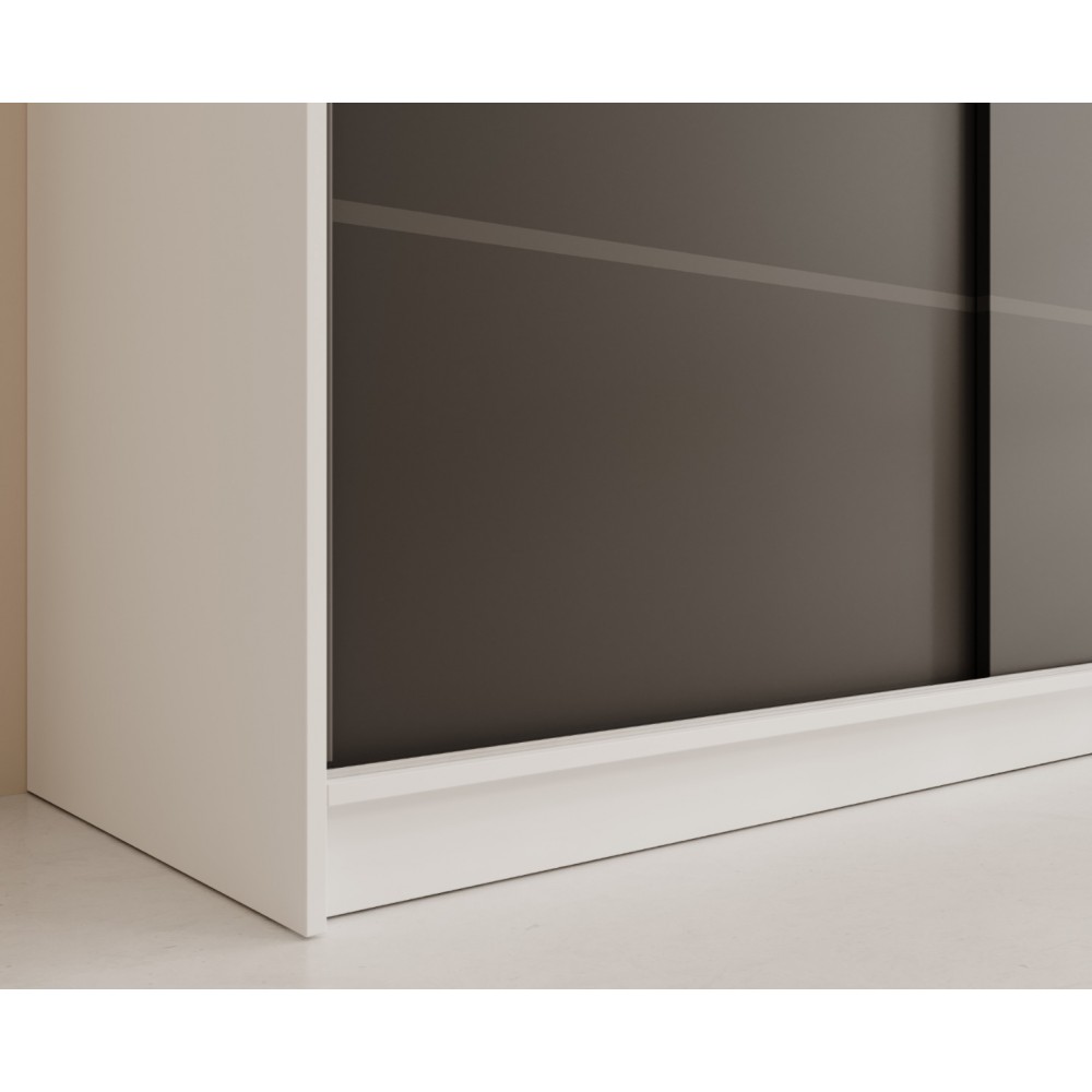 Ντουλάπα Velvora 250 συρόμενη-Leuko-Mauro 250x58x215