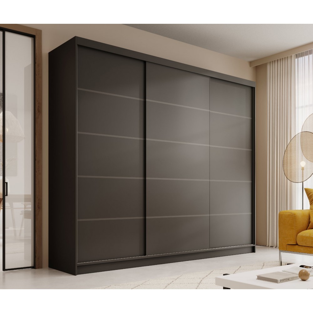 Ντουλάπα Velvora 250 συρόμενη-Mauro 250x58x215