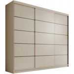 Ντουλάπα Velvora 250 συρόμενη-Cashmere 250x58x215