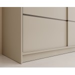 Ντουλάπα Velvora 250 συρόμενη-Cashmere 250x58x215