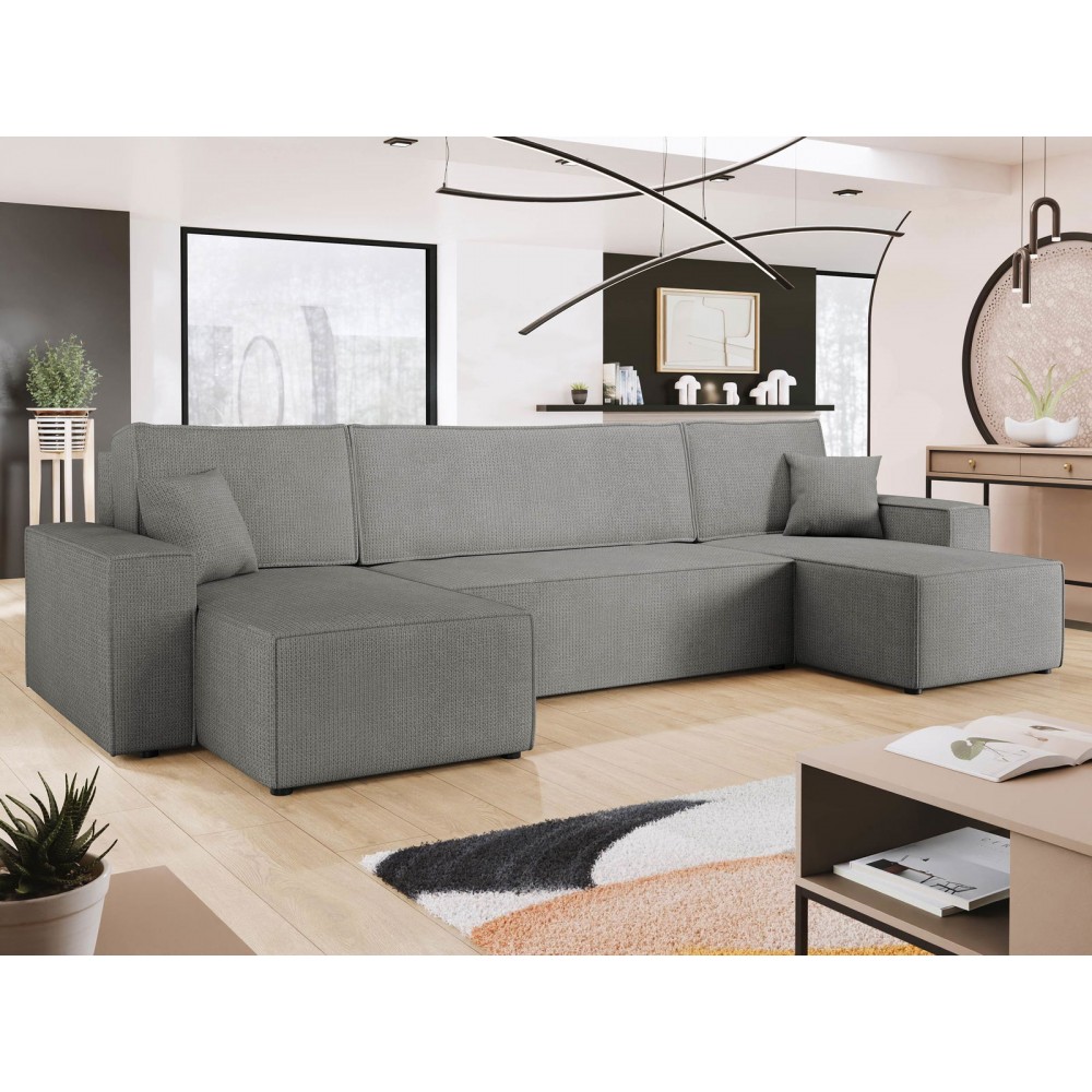 Γωνιακός καναπές Karla U-Gkri Skouro