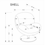 Πολυθρόνα Shally-Gkri 80x87x86