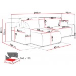 Γωνιακός καναπές Piano L -Gkri