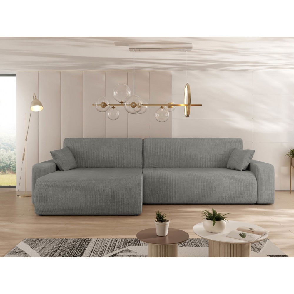 Γωνιακός καναπές Piano-Gkri Skouro