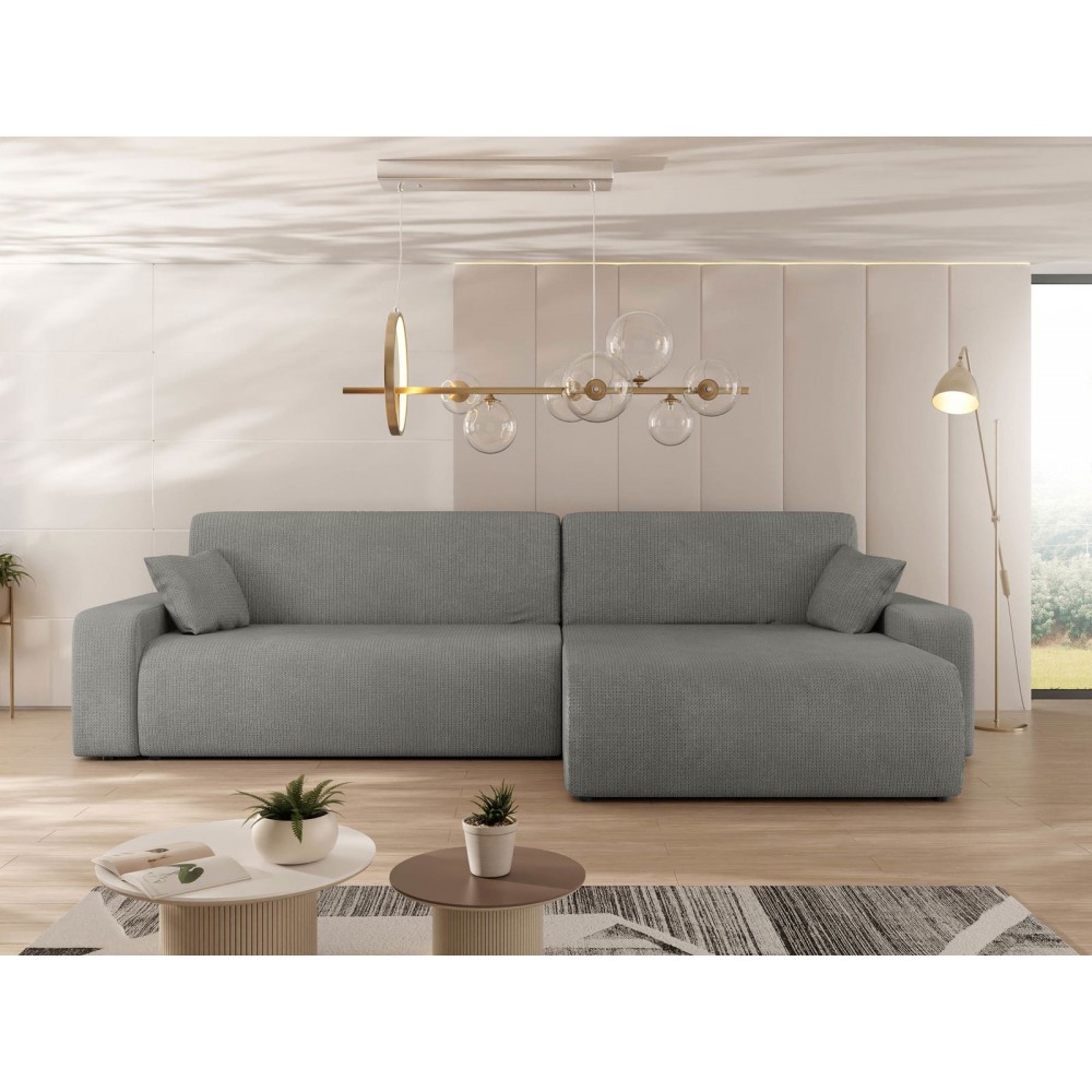 Γωνιακός καναπές Piano-Gkri Skouro