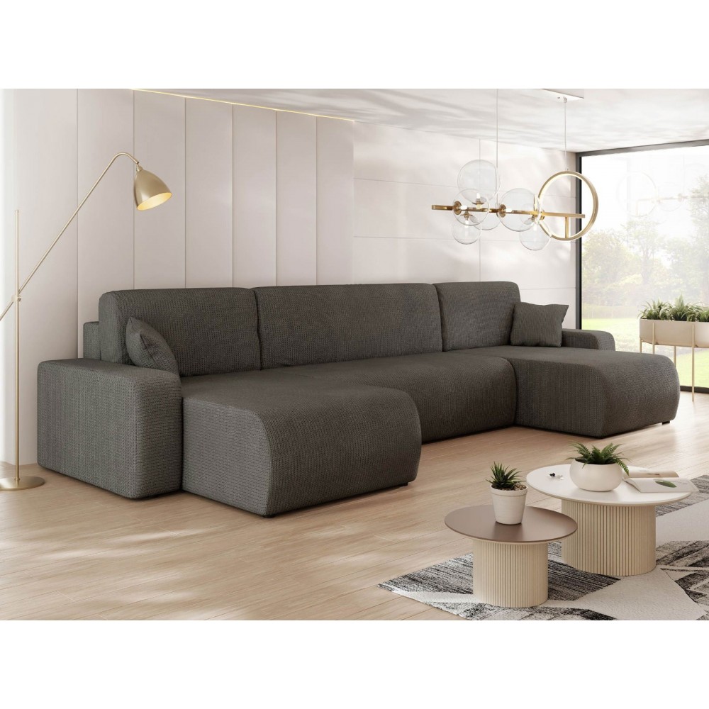 Γωνιακός καναπές Piano U-Anthraki