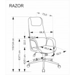 Καρέκλα γραφείου Lazor-Mpez 66x73x116