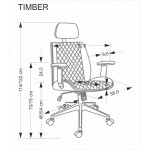 Καρέκλα διευθυντική Tiber-Kafe - Mpez 72x68x114