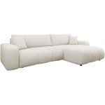 Γωνιακός καναπές Furyn L Maxi-Κρεμ