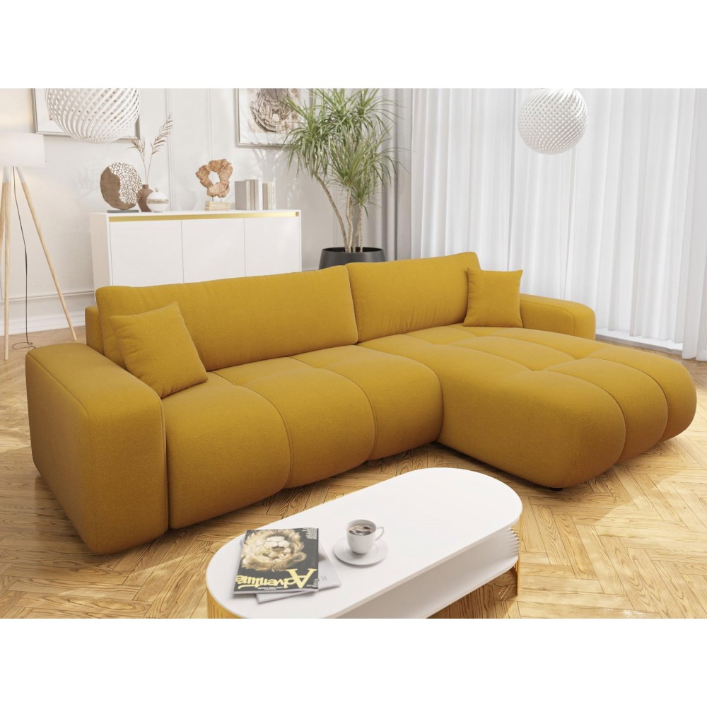 Γωνιακός καναπές Furyn L Maxi-Moustardi