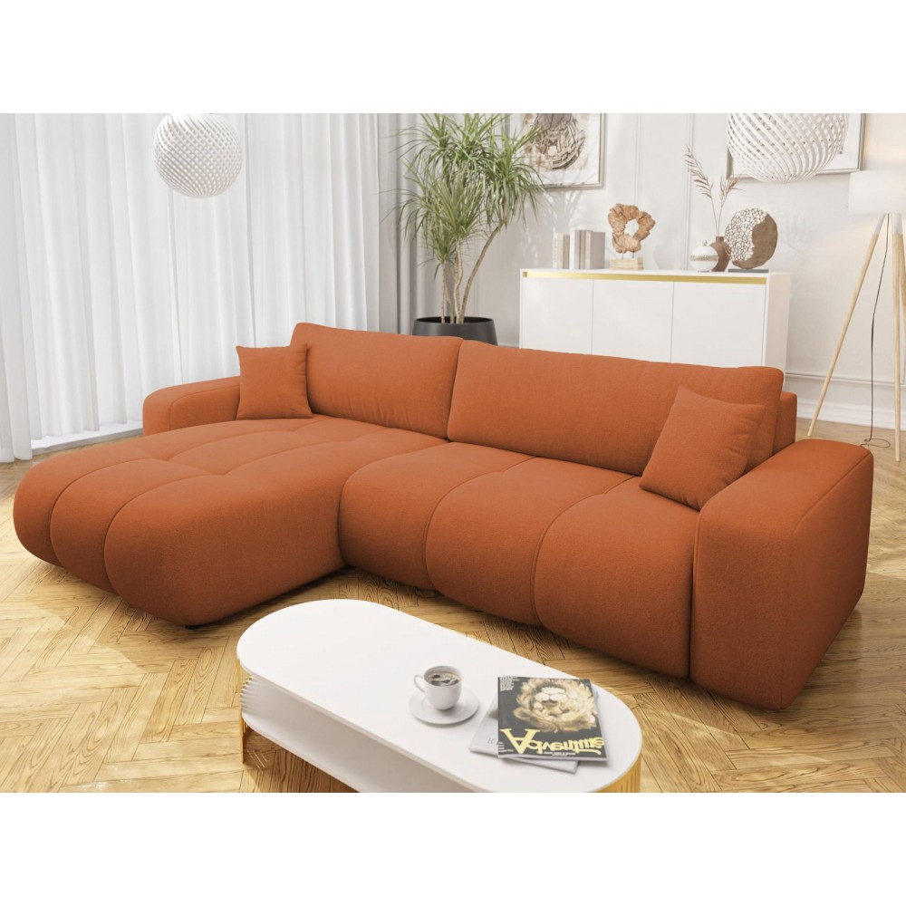 Γωνιακός καναπές Furyn L Maxi-Portokali