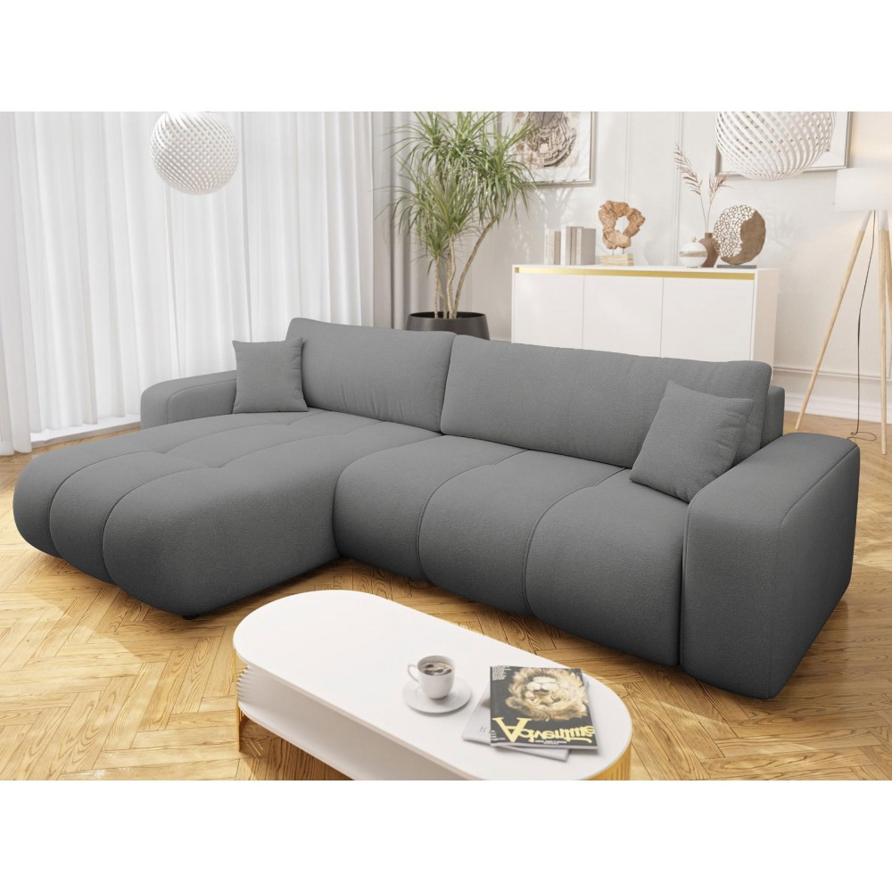 Γωνιακός καναπές Furyn L Maxi-Gkri Skouro