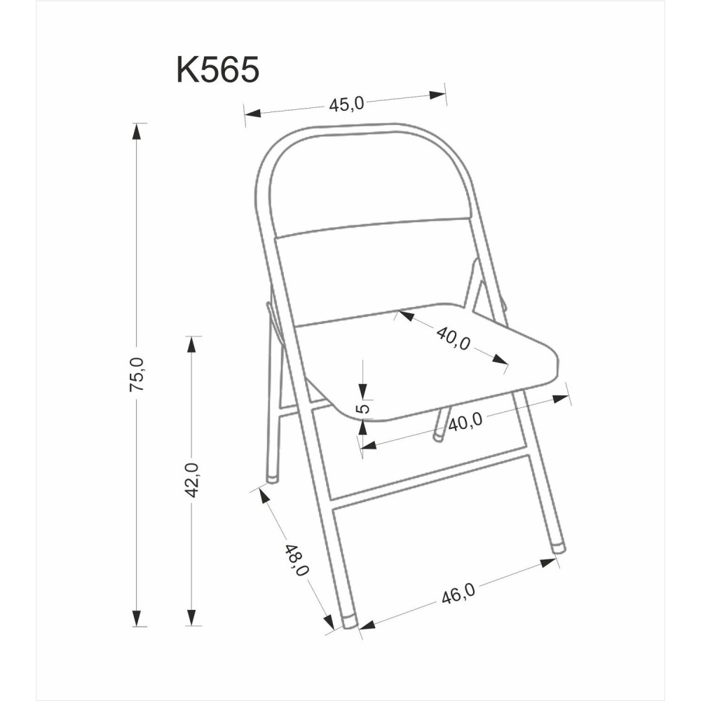 Καρέκλα Πτυσσόμενη Ronie-Gkri 46x47x75