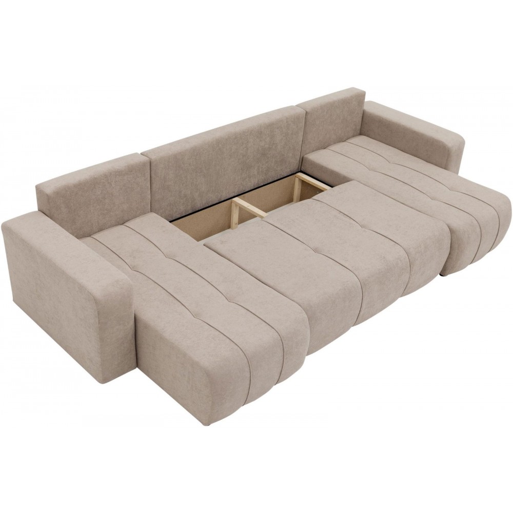 Γωνιακός καναπές Furyn U-Κρεμ