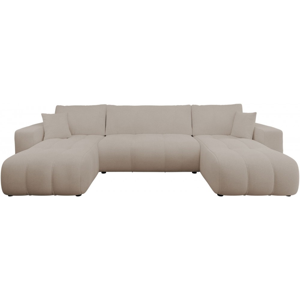 Γωνιακός καναπές Furyn U-Mpez Skouro