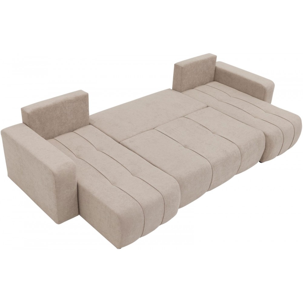 Γωνιακός καναπές Furyn U-Mpez Skouro