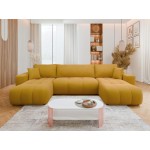 Γωνιακός καναπές Furyn U-Moustardi