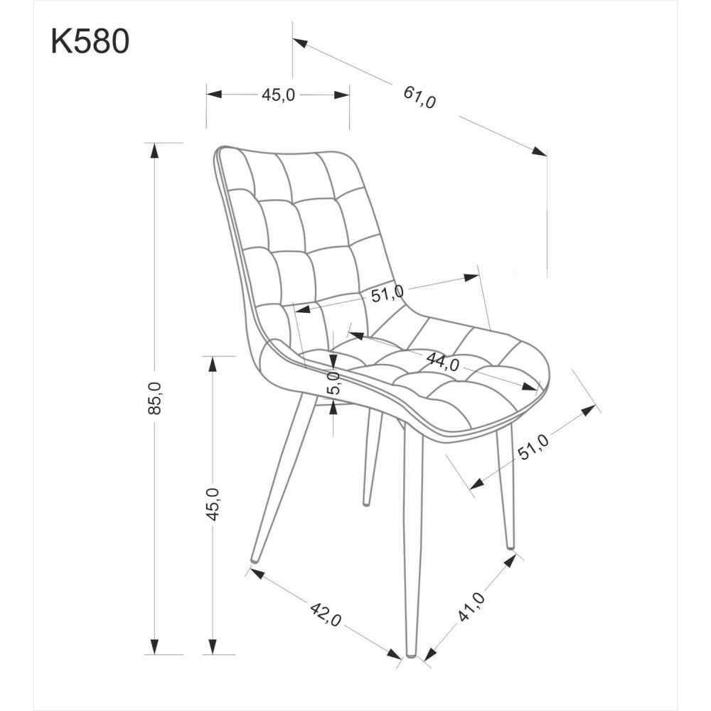 Καρέκλα Siena-Prasino