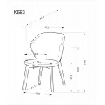Καρέκλα Lora II 57x63x81