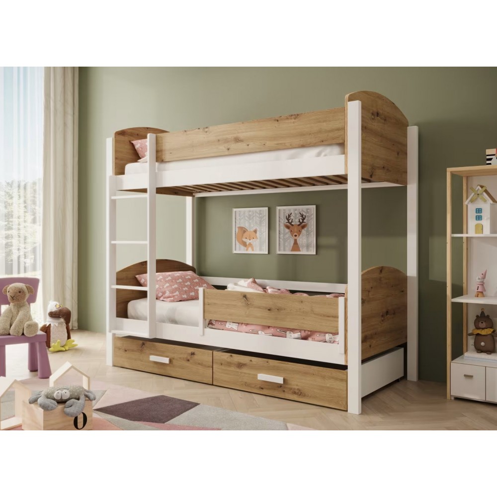 Κουκέτα Jacky plus-Leuko-Artisan-180 x 80 192x86x171
