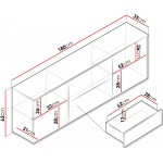 Έπιπλο τηλεόρασης Vera 181-Leuko