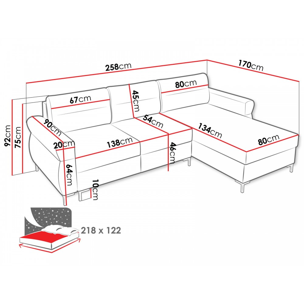 Γωνιακός καναπές Mormi-Gkri Anoixto