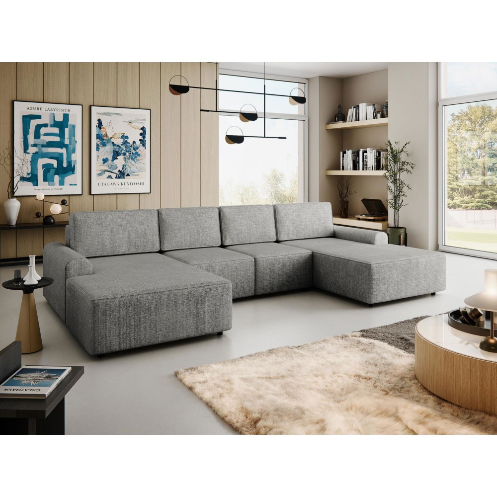 Γωνιακός καναπές Bella XL-Gkri Skouro