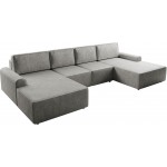 Γωνιακός καναπές Bella XL-Gkri Skouro