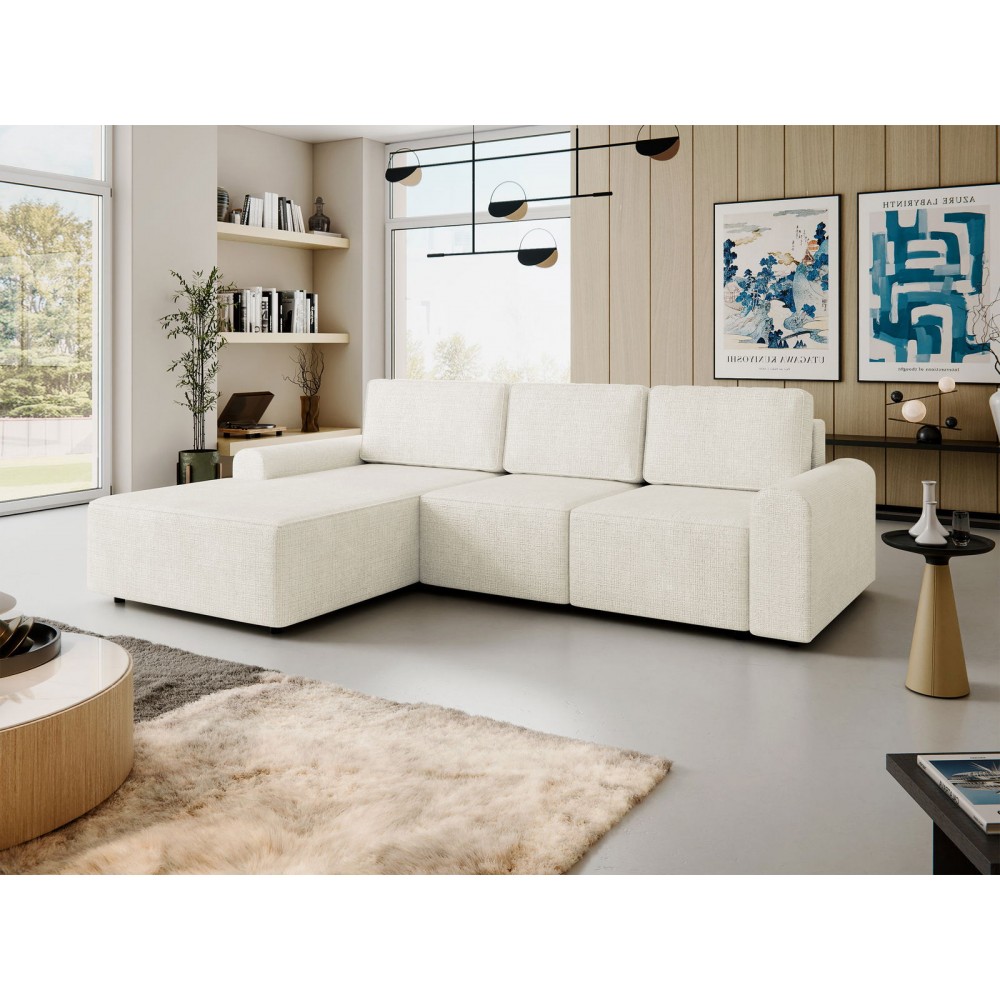 Γωνιακός καναπές Bella L-Krem-Αριστερή
