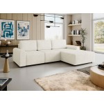 Γωνιακός καναπές Bella L-Krem-Δεξιά