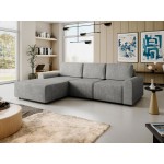 Γωνιακός καναπές Bella L-Gkri Skouro-Αριστερή