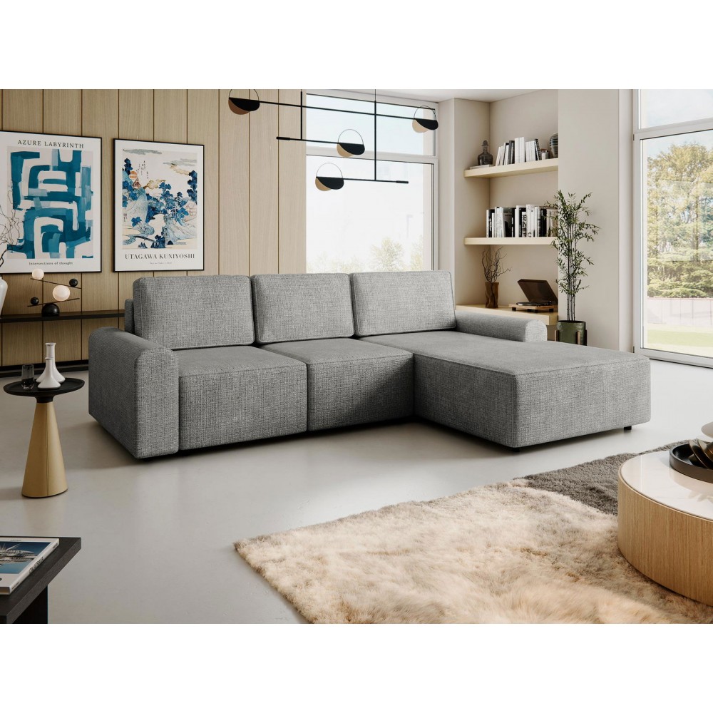 Γωνιακός καναπές Bella L-Gkri Skouro-Δεξιά