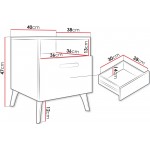 Κομοδίνο Picru 1SZ-Cashmere