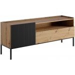 Έπιπλο τηλεόρασης Como 1D1SZ-Fusiko-Mavro