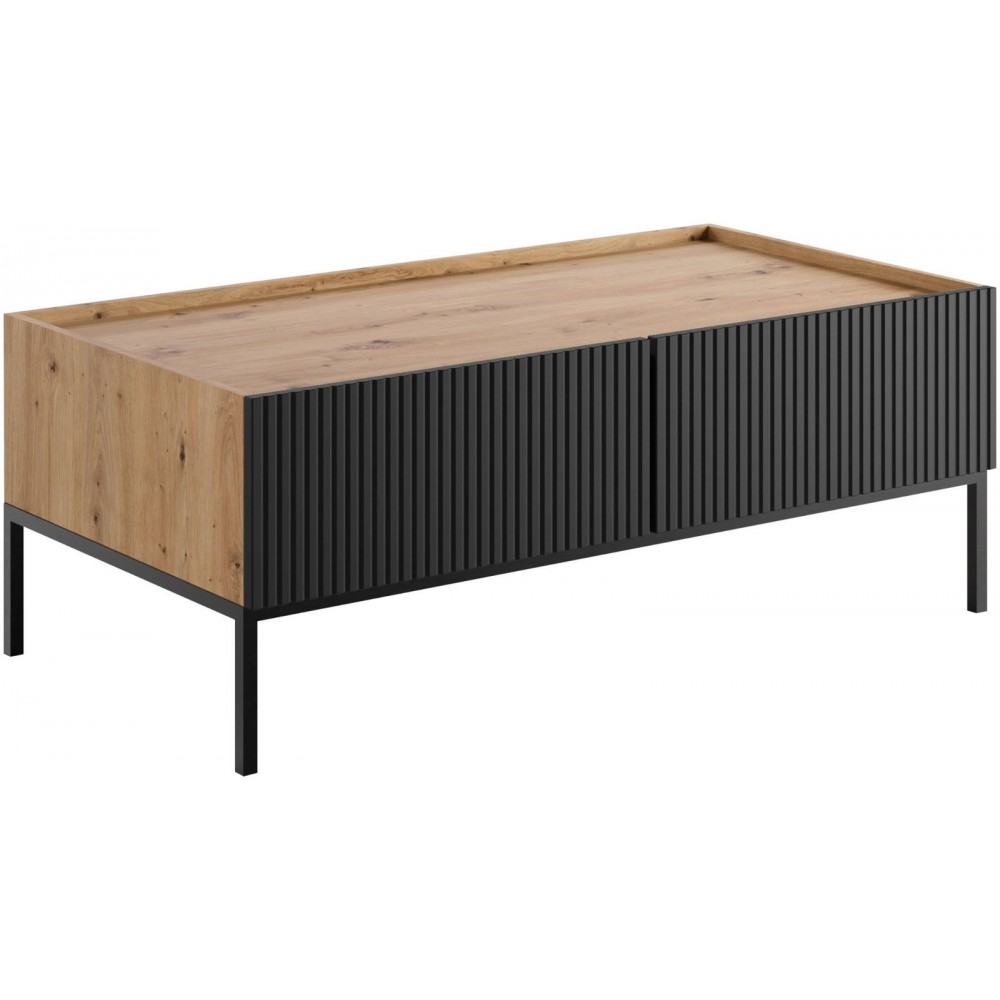 Τραπεζάκι σαλονιού Como 2SZ-Fusiko-Mavro