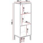 Μπουφές Como 50 2D-Cashmere