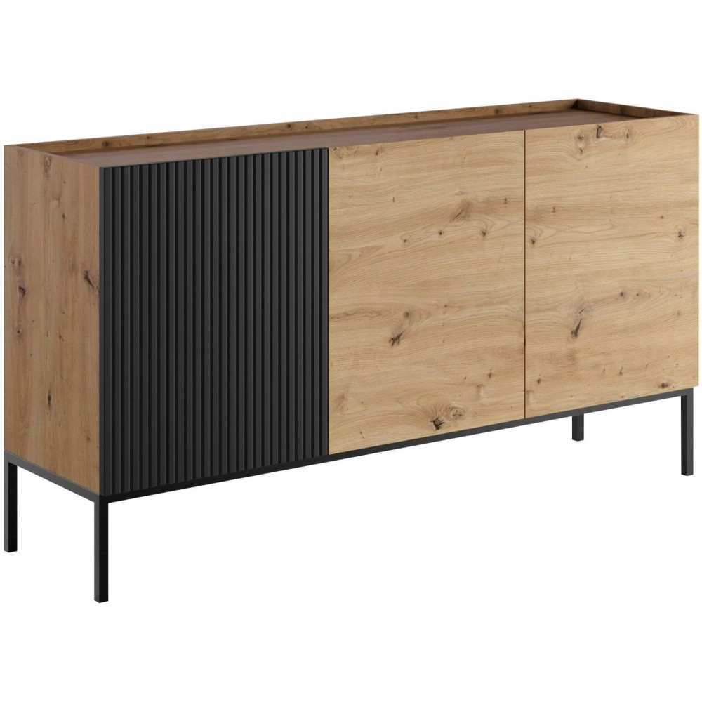 Μπουφές Como 150 3D-Fusiko-Mavro