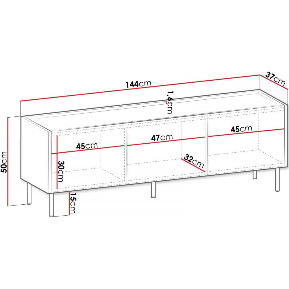 Έπιπλο τηλεόρασης Tewos