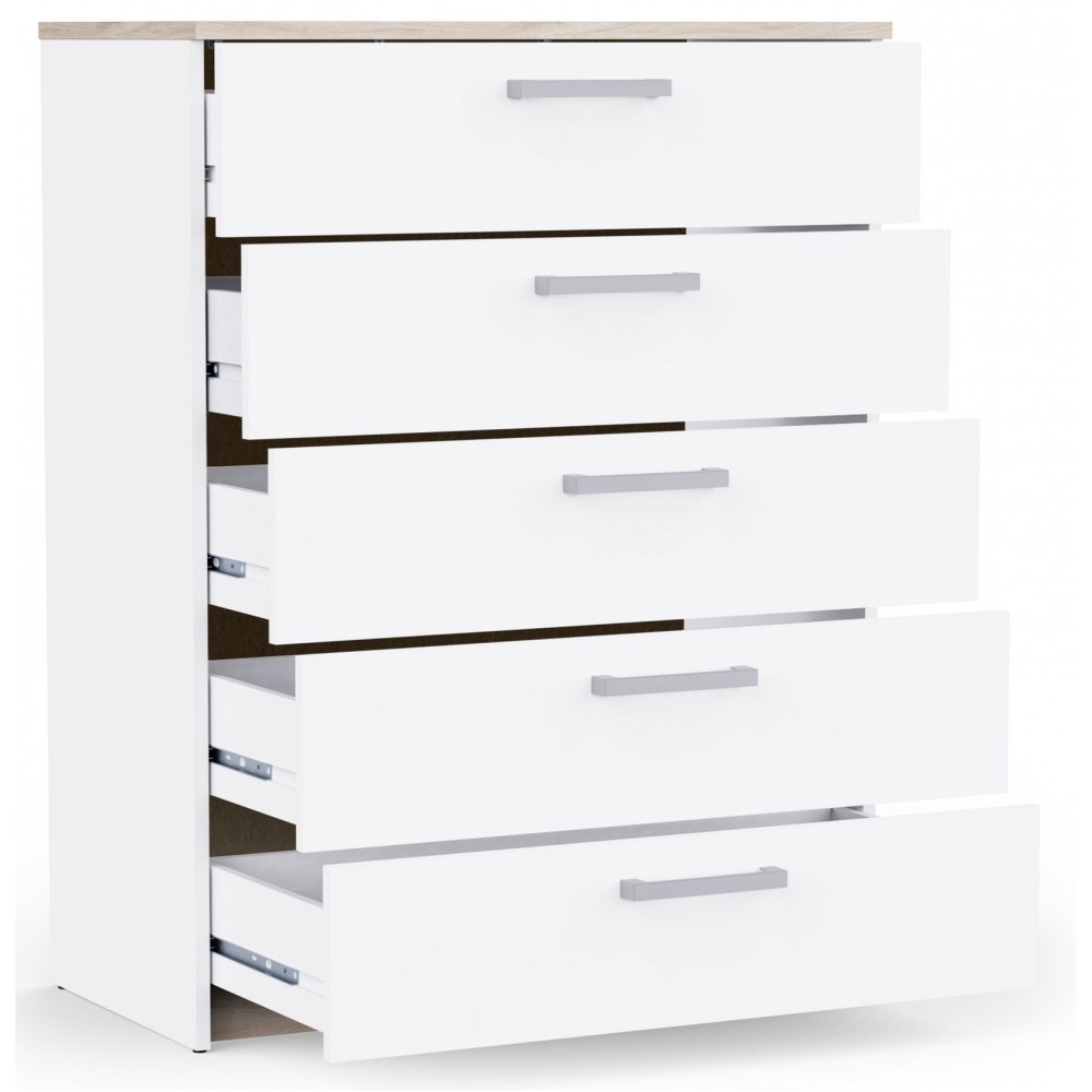 Συρταριέρα Winston 5S-Leuko