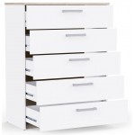 Συρταριέρα Winston 5S-Leuko