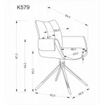 Καρέκλα Amanda-Mpez