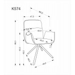 Καρέκλα Claudia-Mpez