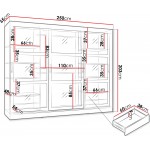 Ντουλάπα Norlio συρόμενη 250x65x203