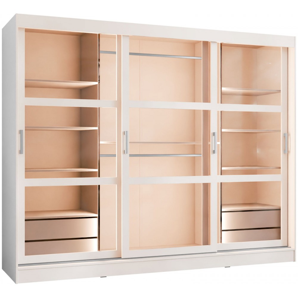 Ντουλάπα Norlio συρόμενη 250x65x203