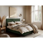 Επενδυμένο κρεβάτι Puretta-Prasino-140 x 200